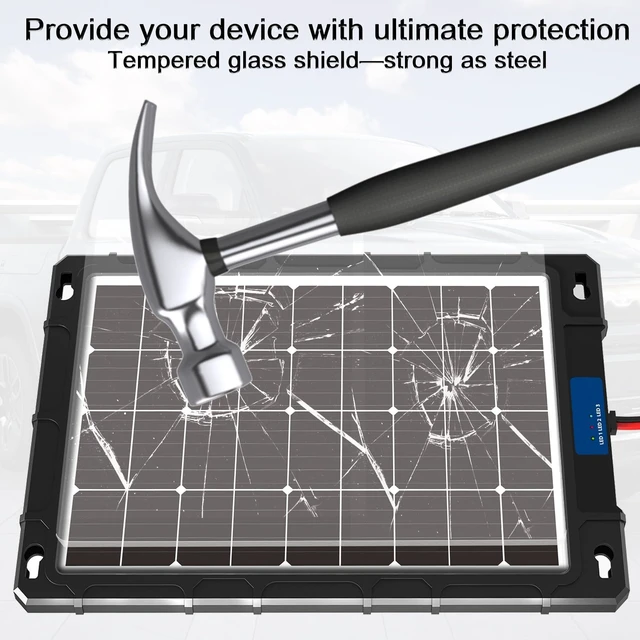 Alt view image 2 of 6 - 20W 12V Solar Panel Kit for Car, RV, Motorcycle, and Marine Applications | with Upgraded Controller