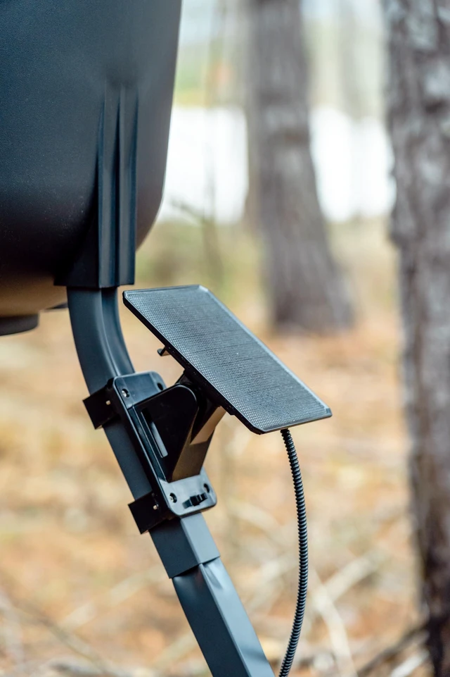 Alt view image 4 of 6 - Moultrie 6V Solar Panel for Feeders - 2.5W, Pro Hunter 3 Series | For Pro Hunter 3 Series feeders, 2.5W solar charging, 6V output, tab top battery connection, weatherproof