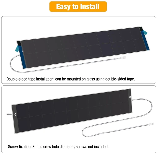 Alt view image 6 of 7 - 12V/6W Solar Panel for Electric Roller Shutters, Pergola Screen, Window Shade, LED, Ring Camera for 11.1V - 16.8V 3/4String Rechargeable Lithium Battery Pack, JST, DC5.5 * 2.1, DC3.5 * 1.35 Port