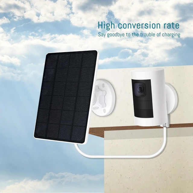 Alt view image 7 of 7 - 2-Pack 5W 6V Solar Panel for Ring Camera, Solar Charger Compatible with Spotlight Cam Plus/Pro(Battery), Stick Up Cam/Pro Spotlight Battery, 13FT Cable with Ring Barrel Adapter to USB-C