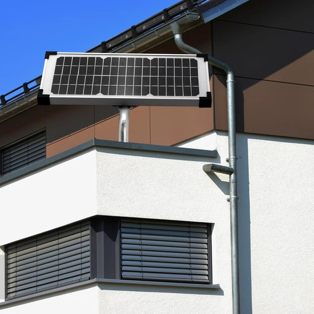 Alt view image 3 of 7 - 10 Watt Solar Panel Kit Replace FM123 for Mighty Mule FM200 FM350 FM500 FM502 MM360 MM260 MM262 MM560 MM562 EZGO-Solar Diamond Series Automatic Gate Openers Electrical Fence