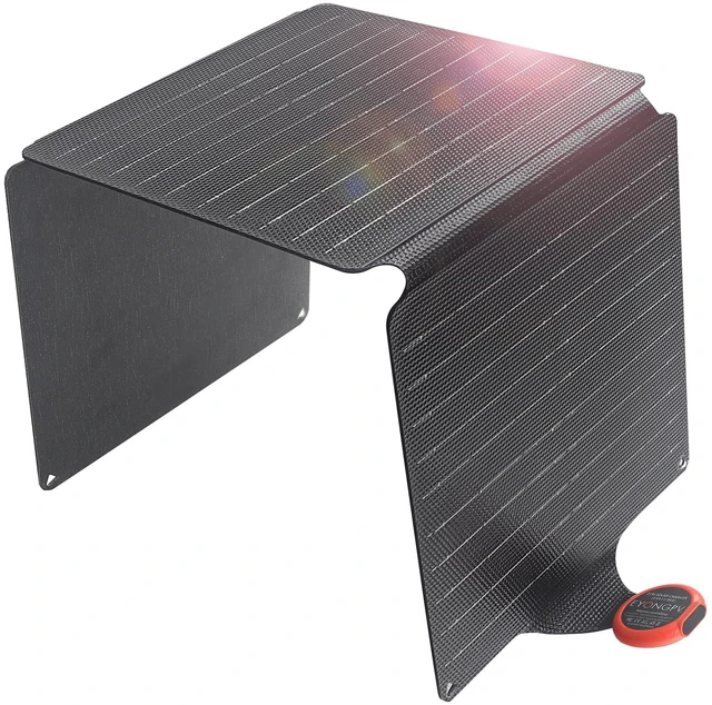 Main image of EYONGPV 21W Foldable Solar Panel, Croc-Eye USB-C Portable Charger | Croc-Eye USB-C fast charging, IP67 waterproof charger for smartphones, tablets, power banks, RV camping & hiking gear.