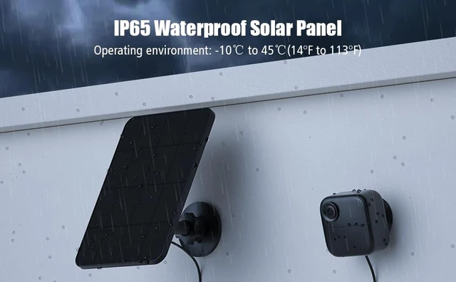 Alt view image 5 of 7 - 4 Pack Solar Panel for Blink Outdoor 2K+/4(4th Gen)/(3rd Gen),XT2/XT Camera | 4W Solar Panel Charger, IP65 Waterproof Rubber Plug, 13.1ft Cable, Adjustable Mount(Camera Not Included)