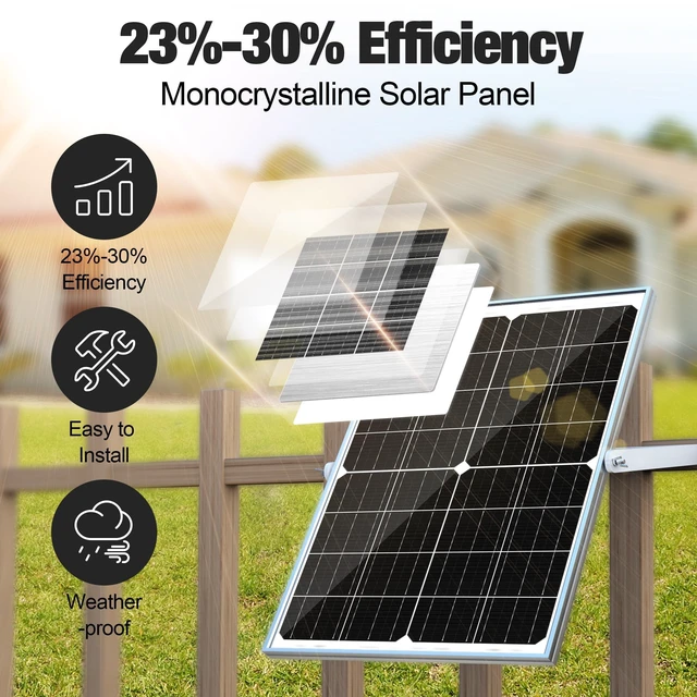 Alt view image 3 of 7 - SOLPERK 25W 12V Solar Battery Charger, Waterpoof Solar Panel Kit with Energy Saving Controller for Car RV Trailer Marine Boat Motorcycle Truck Tractor Etc