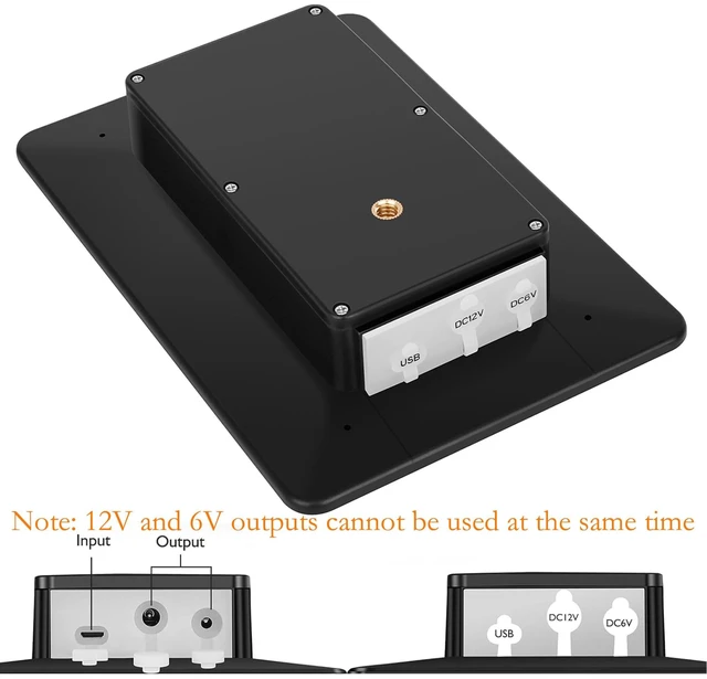 Alt view image 5 of 6 - 2Pack Updated Solar Panel for Trail Cameras, 12V/1A 6V/1.5A with Builtin 4000mAh Rechargeable Lithium Battery,IP66 Waterproof Hunting Accessory,Compatible with Game Cameras & Deer Feeder