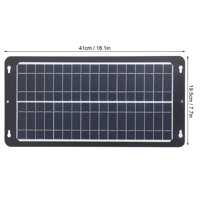 Alt view image 7 of 7 - 30W Solar Panel Kit, Efficient Charging Monocrystalline with OBD Regulator, 12V / 24V Solar Controller, Stable and Sturdy, for Automotive, Outdoor, Camping