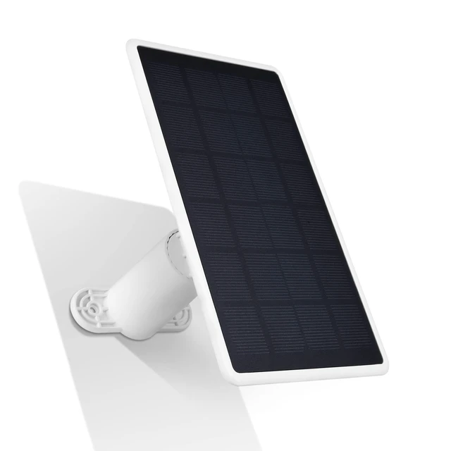 Main image of Wasserstein Solar Panel for SimpliSafe Wireless Outdoor Security Camera - Powerful SimpliSafe Outdoor Camera Solar Panel (White, 1 Pack)