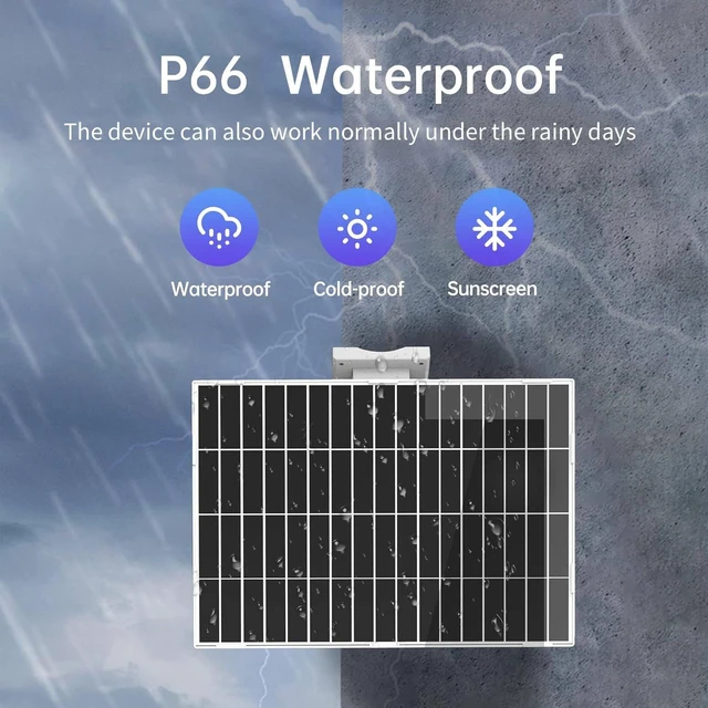 Alt view image 7 of 7 - SECUPOE Solar Panel with Battery, 20W Solar Panel with Built-in 26000mAh Battery Backup, 5V USB-C Output, IP65 Waterproof Solar Charger for Security Cameras, Outdoor Lights & Remote Monitoring