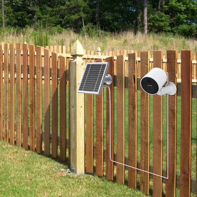 Alt view image 6 of 7 - UYODM 2PACK Solar Panel Compatible with SimpliSafe Outdoor Security Camera,Power Your SimpliSafe Outdoor Camera continuously,AL Alloy Frame Durable and Sturdy - Silver