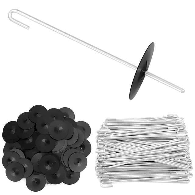 Alt view image 7 of 7 - QWORK 200-Pack Stainless Steel Solar Panel Guard Clips with Self-Locking Washers and J Hooks UV-Protected, Animal Guard Fastener Clips for Bird Wire & Pigeon Fencing, 38mm Clip Width