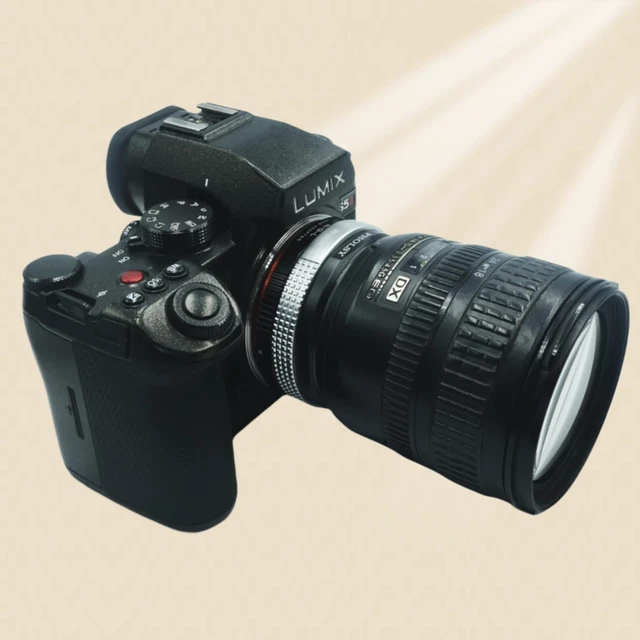 Alt view image 2 of 6 - PHOLSY Lens Adapter Compatible with Nikon F (G-Type) Lens to Leica L Camera | Manual Mount Converter with Aperture Control Ring Compatible with Nikon F to Leica L, Nikon G to Leica L, F to L