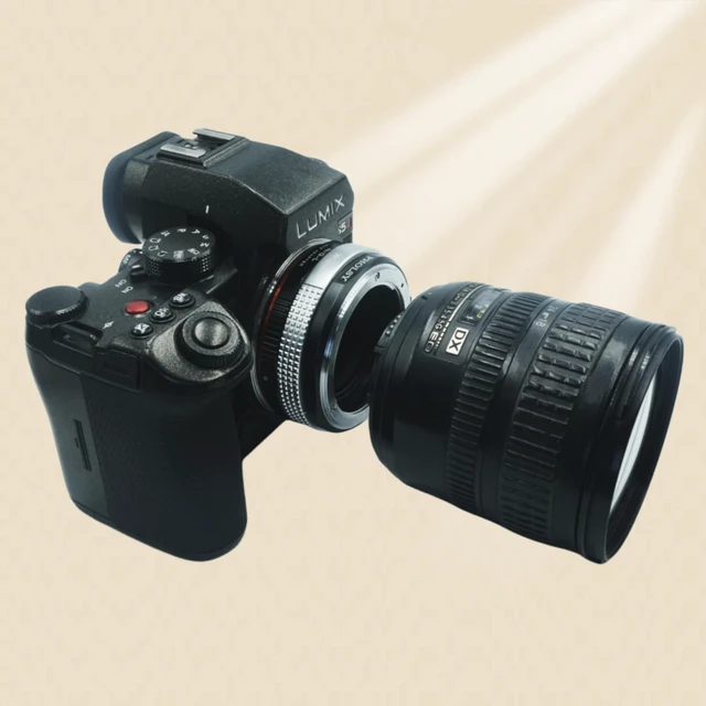 Alt view image 4 of 6 - PHOLSY Lens Adapter Compatible with Nikon F (G-Type) Lens to Leica L Camera | Manual Mount Converter with Aperture Control Ring Compatible with Nikon F to Leica L, Nikon G to Leica L, F to L