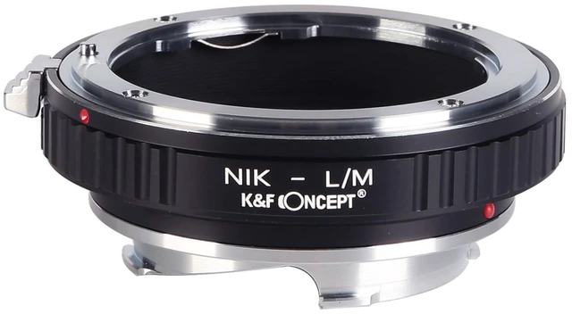 Main image of K&F Concept Lens Mount Adapter for Nikon Nikkor F Mount Lens to Leica M Mount Camera Body