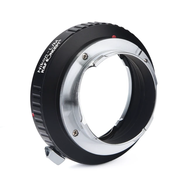 Alt view image 6 of 6 - K&F Concept Lens Mount Adapter for Nikon Nikkor F Mount Lens to Leica M Mount Camera Body