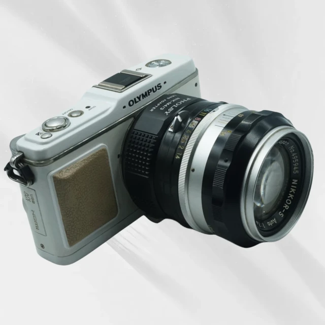 Alt view image 2 of 6 - PHOLSY Lens Mount Adapter Compatible with Nikon F Lens and MFT M4/3 Camera | Manual Mount Converter Compatible with Nikon F to Micro Four Thirds, AI to MFT, Nikon F to M4/3, Nikon F to MFT