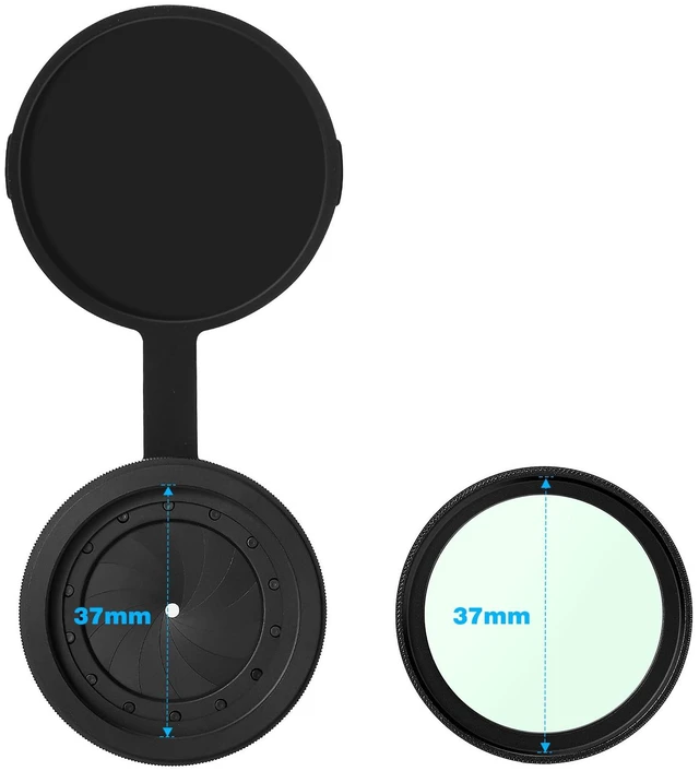 Alt view image 3 of 6 - PVS 14 Adjustable Iris Aperture Diaphragm Filter Pack M30 to M37 Iris Aperture Diaphragm Adapter Optical Diaphragm 1.5-26mm Lens Module Adapter Ring PVS-14pvs14 Iris Adjustable iris Cap Filter Set