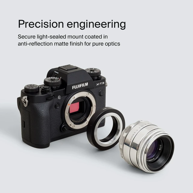 Alt view image 4 of 4 - Urth Lens Mount Adapter Compatible with M39 to Fujifilm X (Manual) | Compatible with M39 Lens to Fujifilm X Camera Body - Precision Manual Focus Lens Adapter