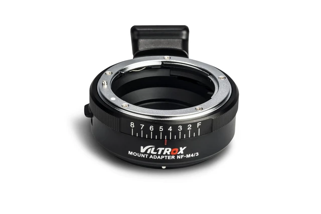 Alt view image 3 of 7 - Viltrox NF to M4/3 Lens Adapter, Manual Focus Aperture Ring Adapter w/Tripod Adapters Compatible with F D S AI G Series Lens to Micro Panasonic/Olympus/BMPCC M4/3 Series Camera