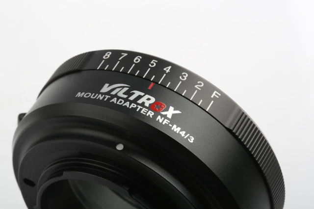 Alt view image 2 of 7 - Viltrox NF to M4/3 Lens Adapter, Manual Focus Aperture Ring Adapter w/Tripod Adapters Compatible with F D S AI G Series Lens to Micro Panasonic/Olympus/BMPCC M4/3 Series Camera