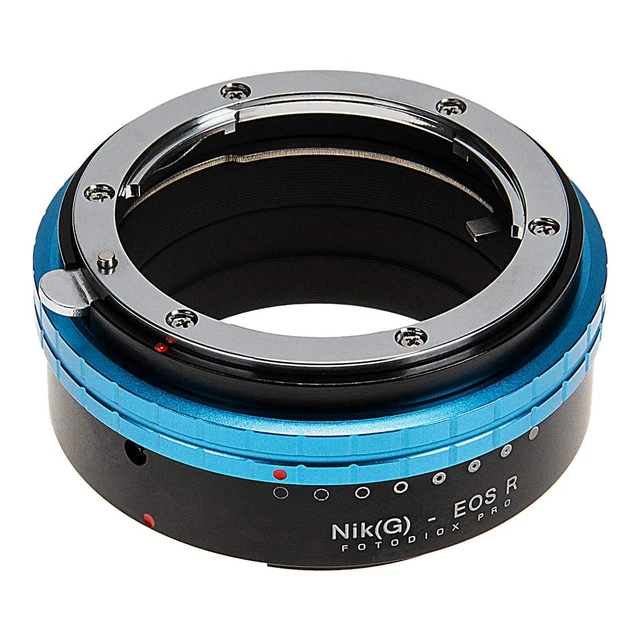 Alt view image 2 of 3 - Fotodiox Pro Lens Mount Adapter Compatible with Nikon Nikkor F Mount G-Type D/SLR Lenses to Canon RF (EOS-R) Mount Mirrorless Camera Bodies, (NikG-EOSR-PRO)