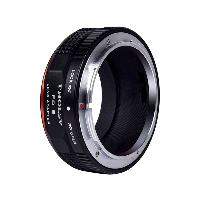 Alt view image 6 of 6 - PHOLSY Lens Mount Adapter Manual Focus: Compatible with Canon FD/FL Lens to Sony E (NEX) Camera Body