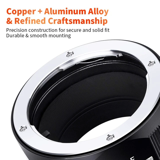 Alt view image 5 of 7 - K&F Concept Lens Mount Adapter OM-E Manual Focus Compatible with Olympus OM SLR Lens and Sony E Camera Body