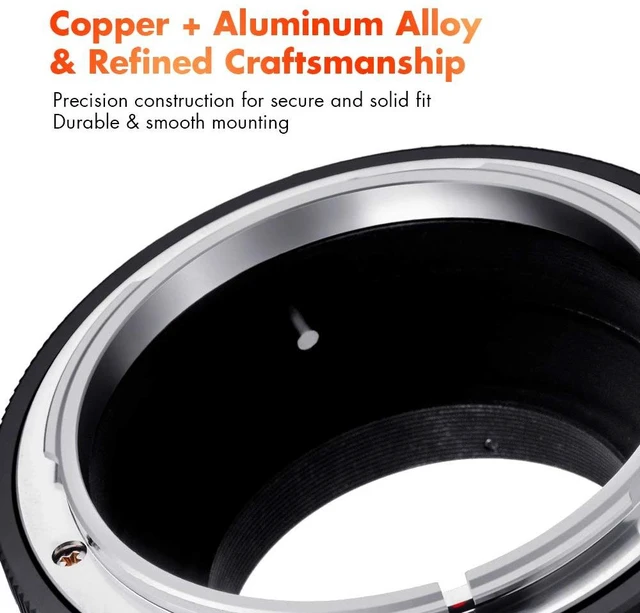 Alt view image 4 of 7 - K&F Concept FD to M4/3 Lens Mount Adapter Ring Compatible for Canon FD Lens to Micro Four Thirds M43 Olympus Pen and Panasonic Lumix Cameras with Matting Varnish Design