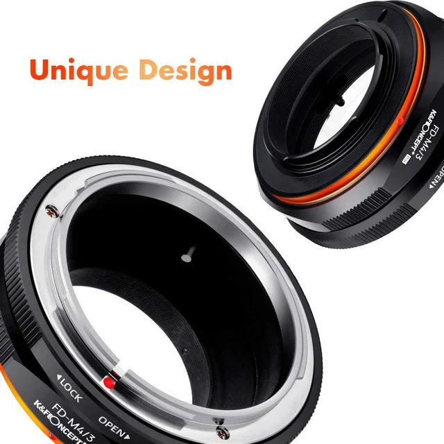 Alt view image 6 of 7 - K&F Concept FD to M4/3 Lens Mount Adapter Ring Compatible for Canon FD Lens to Micro Four Thirds M43 Olympus Pen and Panasonic Lumix Cameras with Matting Varnish Design