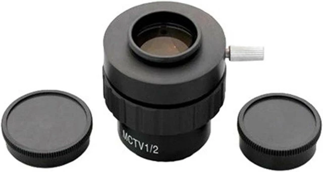 Main image of AmScope AD-C20 0.5X C-mount Lens Adapter for Video Camera Microscopes | USB 2.0 Connectivity 2X Magnification Power 23mm/30mm/30.5mm Mounting Sizes Metal Construction ISO 9001
