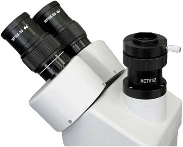 Alt view image 3 of 4 - AmScope AD-C20 0.5X C-mount Lens Adapter for Video Camera Microscopes | USB 2.0 Connectivity 2X Magnification Power 23mm/30mm/30.5mm Mounting Sizes Metal Construction ISO 9001