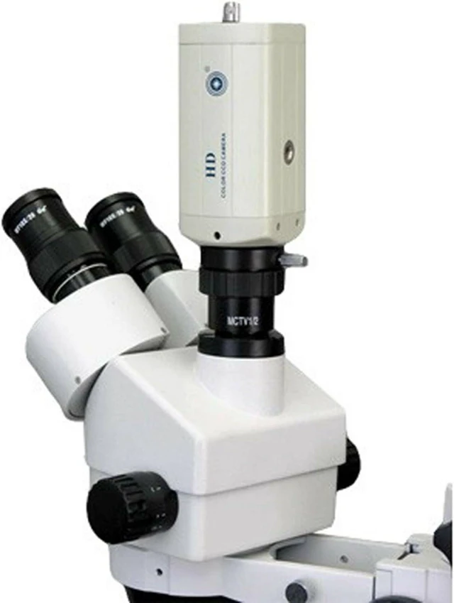 Alt view image 4 of 4 - AmScope AD-C20 0.5X C-mount Lens Adapter for Video Camera Microscopes | USB 2.0 Connectivity 2X Magnification Power 23mm/30mm/30.5mm Mounting Sizes Metal Construction ISO 9001