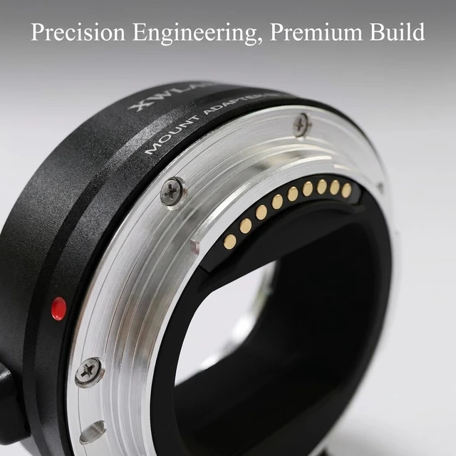 Alt view image 3 of 7 - XWLAINIU EF-EOS R AF Adapter for Canon EF/EF-S to EOS-R Cameras Black | Auto Focus, full electronic link, IS & EXIF support, CNC aluminum mount, zero image loss, fits Canon EOS R series