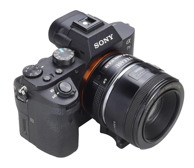 Alt view image 5 of 6 - Lens Mount Adapter Auto Focus Lens Converters Compatible with Canon EF/EF-S Lens for Sony E Mount Mirrorless Cameras Series A9 A7R5 A7R4 A7R3 A7R2 A7R3A A7R4A A7M3 A7M2 A7R A7S2 A7S A7 and NEX Series
