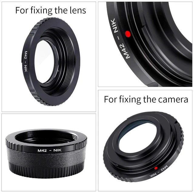 Alt view image 7 of 7 - K&F Concept Lens Mount Adapter for M42 Lens Compatible with Nikon Camera Body
