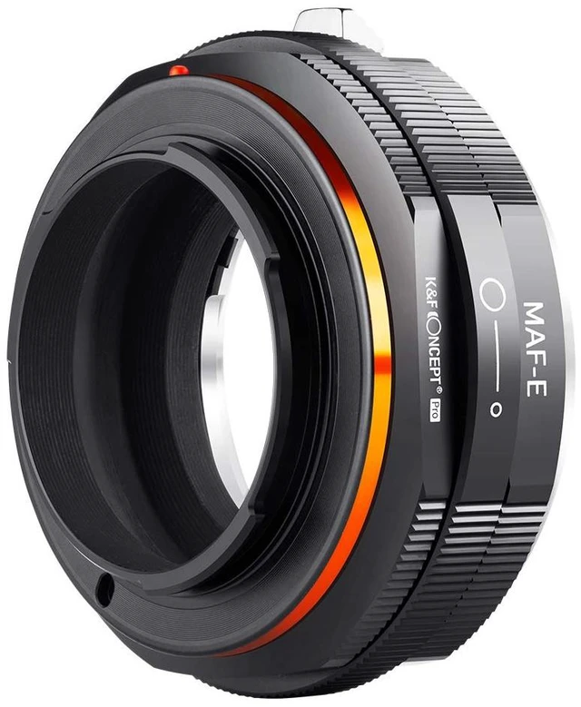 Alt view image 2 of 7 - K&F Concept Lens Mount Adapter Compatible for Sony Alpha Minolta AF A-Type Lens to NEX E-Mount Mirrorless Camera with Matting Varnish Design
