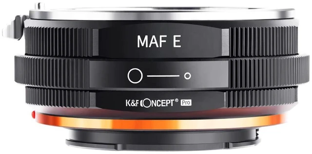 Alt view image 3 of 7 - K&F Concept Lens Mount Adapter Compatible for Sony Alpha Minolta AF A-Type Lens to NEX E-Mount Mirrorless Camera with Matting Varnish Design