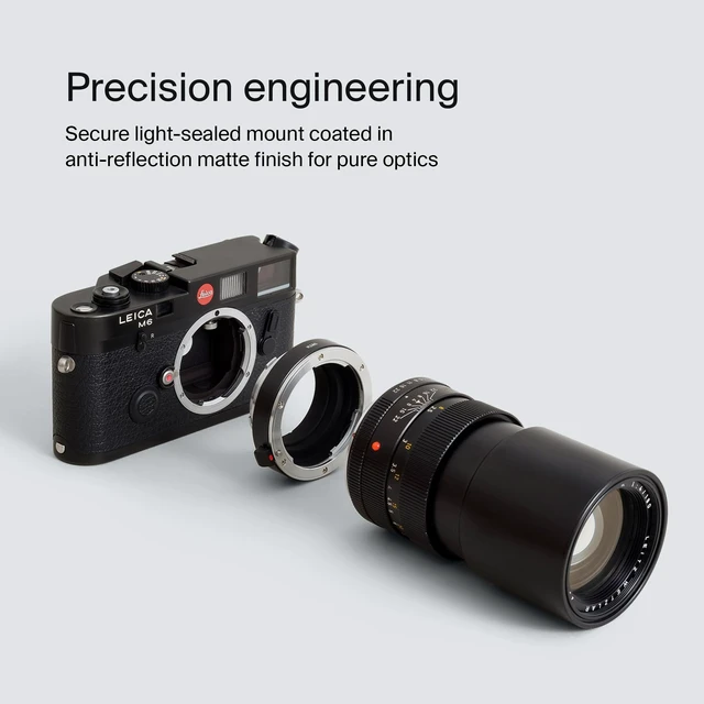 Alt view image 4 of 4 - Urth Lens Mount Adapter Compatible with Leica R to Leica M (Manual) | Compatible with Leica R Lens to Leica M Camera Body - Precision Manual Focus Lens Adapter