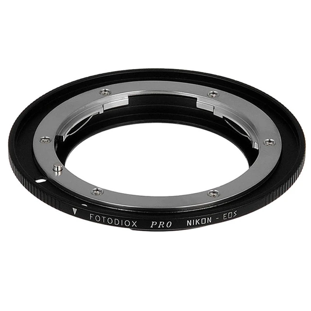 Main image of Fotodiox Pro Lens Mount Adapter Compatible with Nikon Nikkor F Mount D/SLR Lens to Canon EOS (EF, EF-S) Mount D/SLR Camera Body - with Gen10 Focus Confirmation Chip
