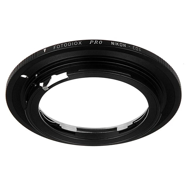 Alt view image 3 of 4 - Fotodiox Pro Lens Mount Adapter Compatible with Nikon Nikkor F Mount D/SLR Lens to Canon EOS (EF, EF-S) Mount D/SLR Camera Body - with Gen10 Focus Confirmation Chip
