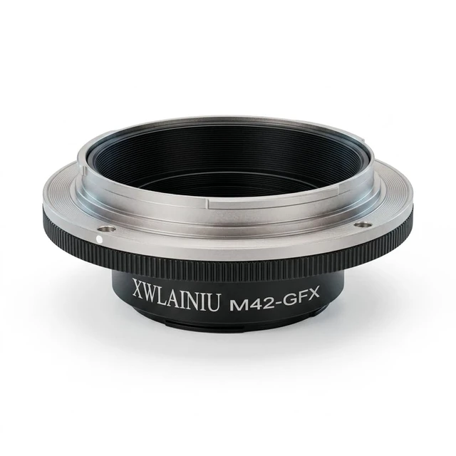 Main image of XWLAINIU M42-GFX Manual Focus Adapter for Fuji GFX50R/GFX100/GFX100S | M42 to Fuji GFX adapter, manual focus with control ring, CNC alloy, fits GFX50R/GFX100/GFX100S.