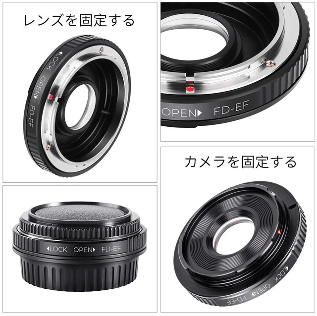 Alt view image 3 of 7 - K&F Concept Pro Lens Mount Adapter Compatible for Canon FD FL 35mm SLR Lens to Canon EOS (EF, EF-S) Camera, Compatible with Canon 1D, 1DS, Mark II, III, IV, Digital Rebel T5i, T4i, T3i, T3