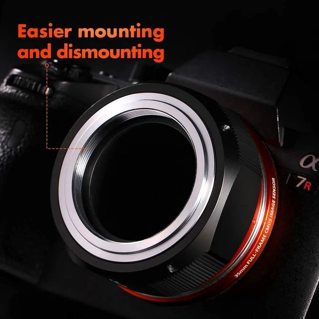 Alt view image 4 of 7 - K&F Concept Lens Mount Adapter Comaptible for M42 Lens to Sony NEX Alpha E-Mount Camera Compatible with Sony Alpha NEX-7 NEX-6 NEX-5N NEX-5 NEX-C3 NEX-3 with Matting Varnish Design