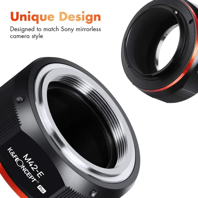 Alt view image 6 of 7 - K&F Concept Lens Mount Adapter Comaptible for M42 Lens to Sony NEX Alpha E-Mount Camera Compatible with Sony Alpha NEX-7 NEX-6 NEX-5N NEX-5 NEX-C3 NEX-3 with Matting Varnish Design