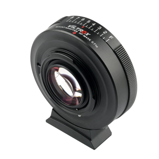Alt view image 2 of 7 - Viltrox NF-M43X 0.71x Reducer Speed Booster Lens Manual Focus F-Mount Adapter for G D Lens to M4/3 Mirrorless Camera GH5 GH4 GF9 GX85 GX8 E-M5 E-M10 E-PL3 Pen-F BMPCC