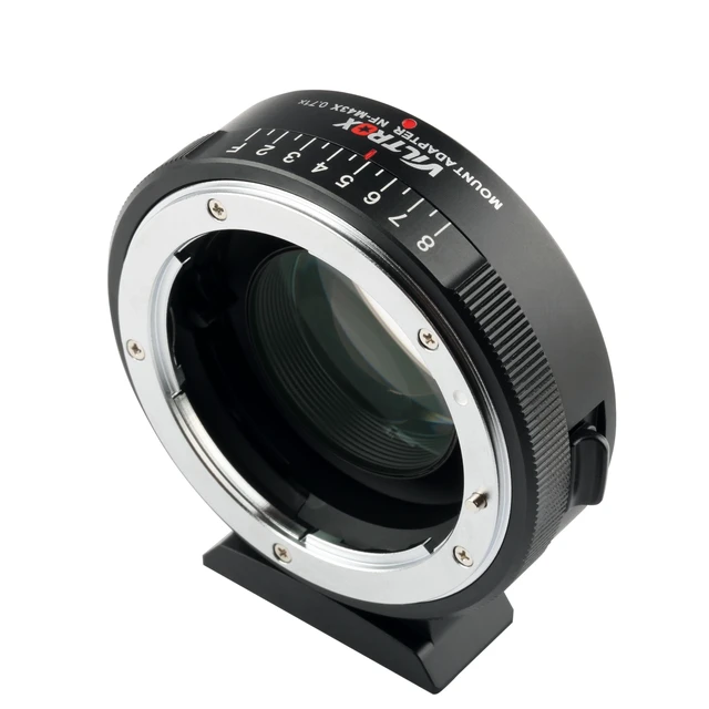 Alt view image 4 of 7 - Viltrox NF-M43X 0.71x Reducer Speed Booster Lens Manual Focus F-Mount Adapter for G D Lens to M4/3 Mirrorless Camera GH5 GH4 GF9 GX85 GX8 E-M5 E-M10 E-PL3 Pen-F BMPCC