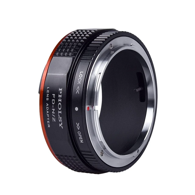 Alt view image 5 of 6 - PHOLSY Lens Adapter Compatible with Canon FD FL Lens and Nikon Z Camera | Manual Mount Converter with Aperture Lever Compatible with Canon FD to Nikon Z, FL to Z, FD to Z