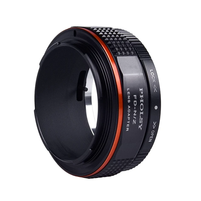 Alt view image 6 of 6 - PHOLSY Lens Adapter Compatible with Canon FD FL Lens and Nikon Z Camera | Manual Mount Converter with Aperture Lever Compatible with Canon FD to Nikon Z, FL to Z, FD to Z