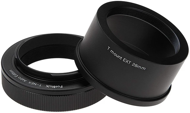 Main image of Fotodiox Lens Adapter Astro Edition - Compatible with T-Mount (T/T-2) Screw Mount Telescopes to Sony Alpha E-Mount Cameras for Astronomy, (T2A-SnyE)