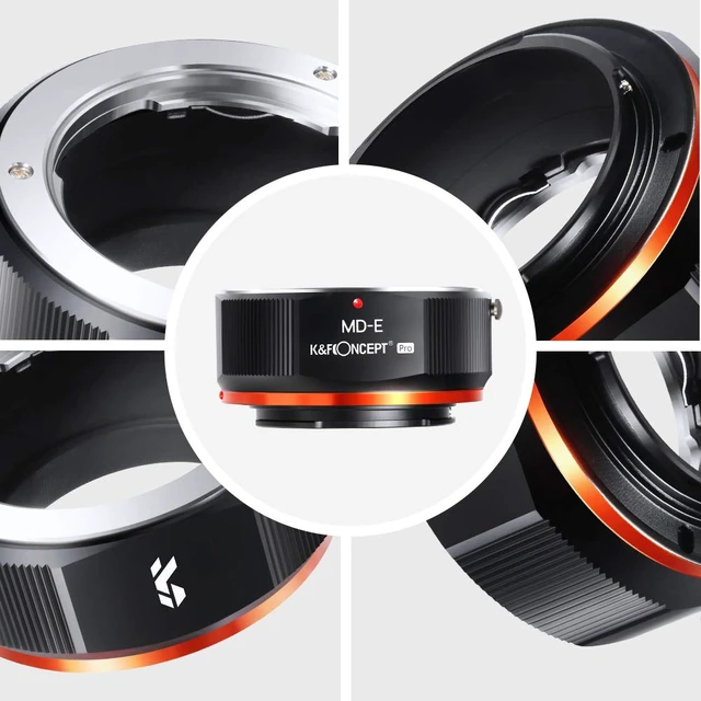 Alt view image 7 of 7 - K&F Concept MD to NEX Lens Mount Adapter for Minolta MD MC Mount Lens to NEX E Mount Mirrorless Cameras with Matting Varnish Design for Sony A6000 A6400 A7II A5100 A7 A7RIII