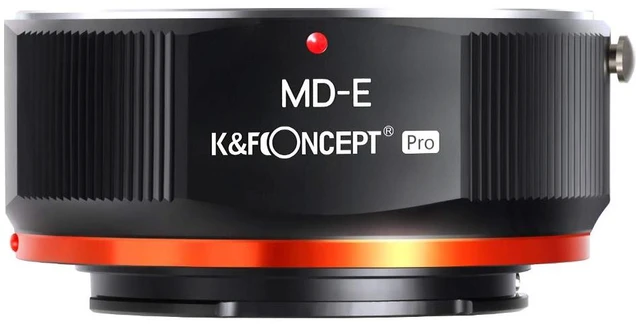 Main image of K&F Concept MD to NEX Lens Mount Adapter for Minolta MD MC Mount Lens to NEX E Mount Mirrorless Cameras with Matting Varnish Design for Sony A6000 A6400 A7II A5100 A7 A7RIII